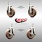 Service Caster 5 Inch 316SS High Temp Glass Filled Nylon 3/8 Inch Stem Caster Brakes SCC, 2PK SS316TS20S514-GFNSHT-381615-2-TLB-2 - alternate 3